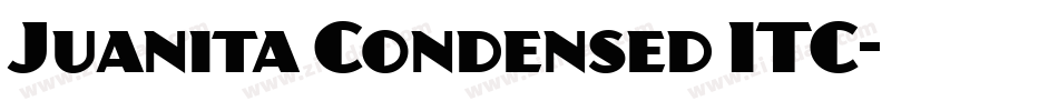 Juanita Condensed ITC字体转换
